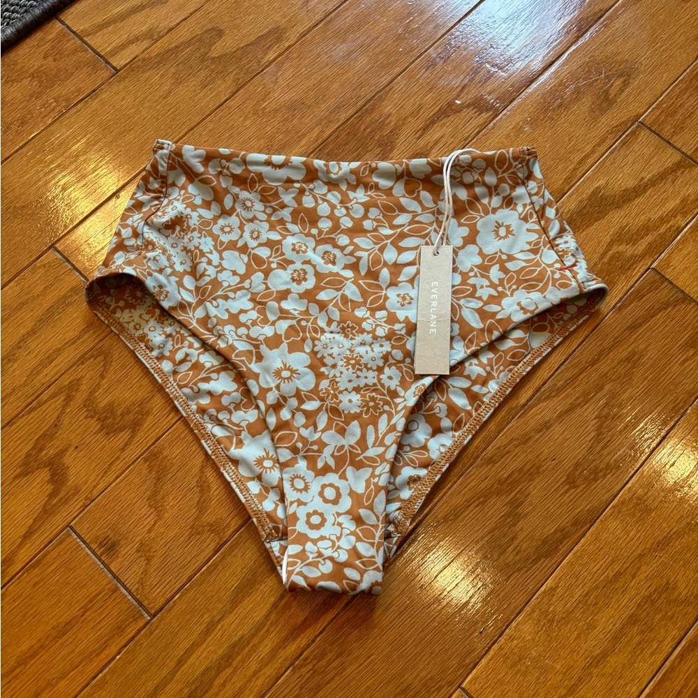 Everlane Floral Hi Waisted Bikini Bottoms Womens Size XXS NWT